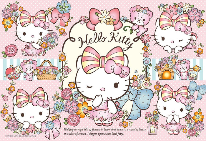 YANOMAN Jigsaw Puzzle 03-815 Sanrio Hello Kitty Floral Ribbon 300 Pieces- Japan Figure Store - #1 Bring To You The Best Japanese Goods