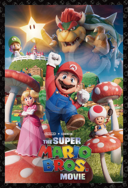 Epoch 300 Piece Super Mario Bros. Mushroom Kingdom Jigsaw Puzzle (26X38cm)- Japan Figure Store - #1 Bring To You The Best Japanese Goods