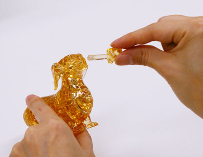 Beverly Crystal 3D Puzzle 50179 Dachshund Brown Animal 3D Puzzle Block Toys- Japan Figure Store - #1 Bring To You The Best Japanese Goods