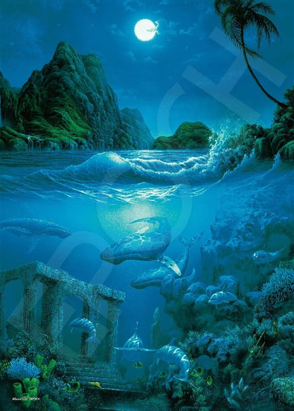 EPOCH 07-728S Jigsaw Puzzle Atlantis Revisited David Miller Glow In The Dark 500 Pieces- Japan Figure Store - #1 Bring To You The Best Japanese Goods