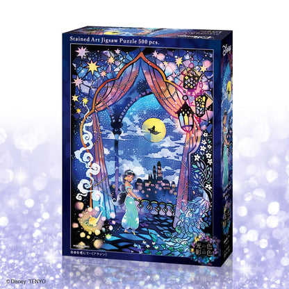 Tenyo 500pc Jigsaw Puzzle Aladdin Stained Art 25x36cm- Japan Figure Store - #1 Bring To You The Best Japanese Goods