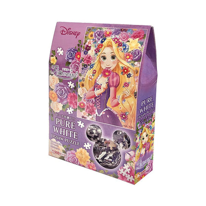 TENYO - Dpg500-674 Jigsaw Puzzle Disney Tangled Rapunzel Gift Of Flowers - Pure White - 500 S-Pieces- Japan Figure Store - #1 Bring To You The Best Japanese Goods