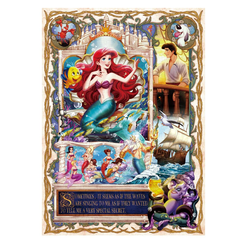 TENYO D500-670 Jigsaw Puzzle Disney The Little Mermaid Special Secret 500 Pieces- Japan Figure Store - #1 Bring To You The Best Japanese Goods