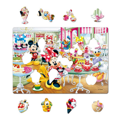 TENYO Jigsaw Puzzle Disney Mickey & Minnie Welcome To Sweets Shop 60 Pieces Child Puzzle- Japan Figure Store - #1 Bring To You The Best Japanese Goods