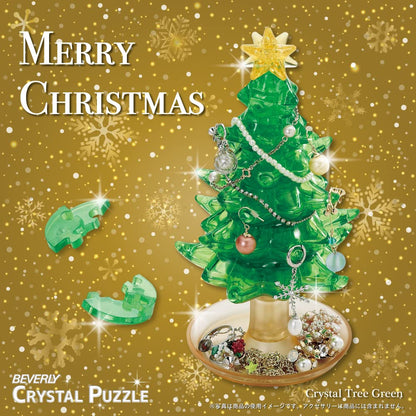 Beverly Crystal 3D Puzzle 50211 Crystal Tree Green 3D Christmas Trees Puzzle- Japan Figure Store - #1 Bring To You The Best Japanese Goods