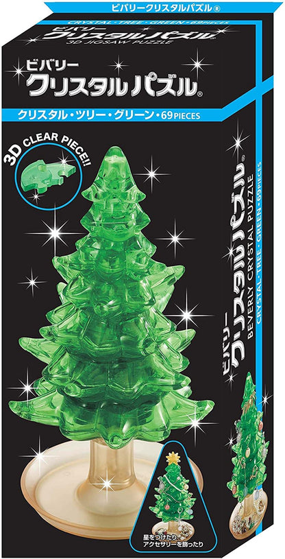 Beverly Crystal 3D Puzzle 50211 Crystal Tree Green 3D Christmas Trees Puzzle- Japan Figure Store - #1 Bring To You The Best Japanese Goods