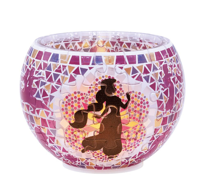YANOMAN 2201-55 3D Led Lamp Shade Puzzle Disney Glass Mosaic Aladdin Jasmine 80 Pieces- Japan Figure Store - #1 Bring To You The Best Japanese Goods