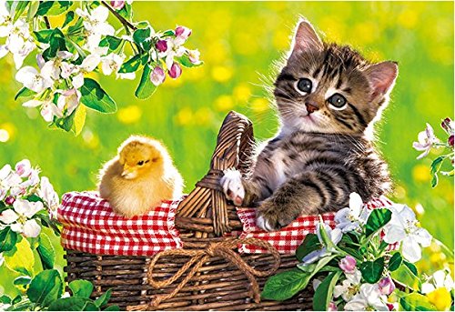 APPLEONE Jigsaw Puzzle 88-106 Kitten'S Picnic With Little Chick 88 L-Pieces- Japan Figure Store - #1 Bring To You The Best Japanese Goods