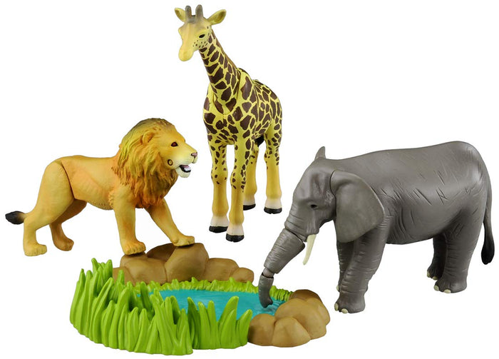 TAKARA TOMY Ania Aa-01 Animal Adventure Savanna Animals Gift Set- Japan Figure Store - #1 Bring To You The Best Japanese Goods