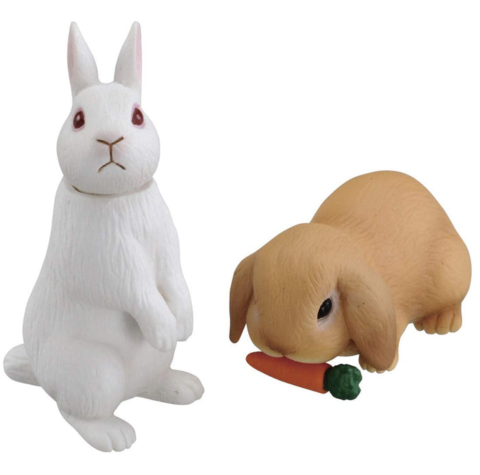 TAKARA TOMY Ania As-34 Animal Adventure Japanese White Rabbit & Lop-Eared Rabbit- Japan Figure Store - #1 Bring To You The Best Japanese Goods