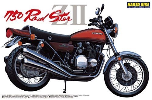 Aoshima 1/12 Bike Kawasaki 750 Road Star Z Ii Plastic Model Kit
