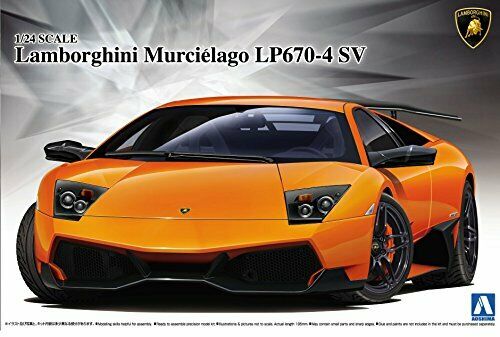 Aoshima 1/24 Lamborghini Murcielago Lp670-4 Sv Plastic Model Kit