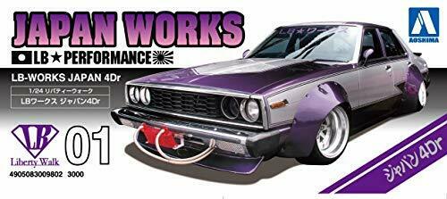 Aoshima 1/24 Lb Works Japan 4dr Plastic Model Kit