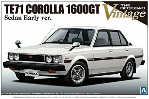 Aoshima 1/24 Te71 Corolla Gt Early Type Plastic Model Kit - Japan Figure