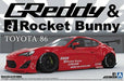 Aoshima 1/24 Zn6 Toyota86 '12 Greddy & Rocket Bunny Enkei Ver. Model Kit