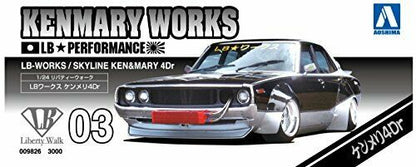 Aoshima 1/24 Lb Works Kenmeri 4dr Plastic Model Kit