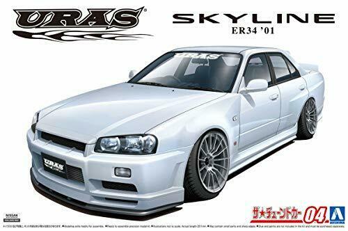 Aoshima 1/24 Scale Nissan Uras Er34 Skyline Type-r 2001 Plastic Model Kit