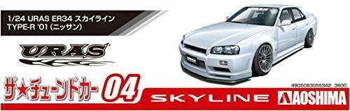 Aoshima 1/24 Scale Nissan Uras Er34 Skyline Type-r 2001 Plastic Model Kit