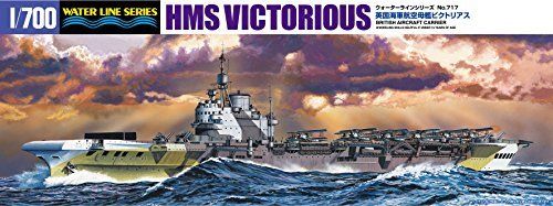 Aoshima British Aircraft Carrier Hms Victorious Plastic Model Kit