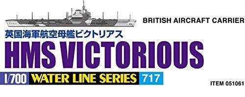 Aoshima British Aircraft Carrier Hms Victorious Plastic Model Kit