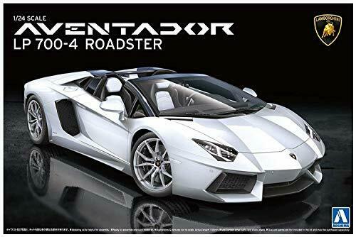 Aoshima Bunka Kyozai 1/24 Super Car Series No.12 Lamborghini Aventador Roadster