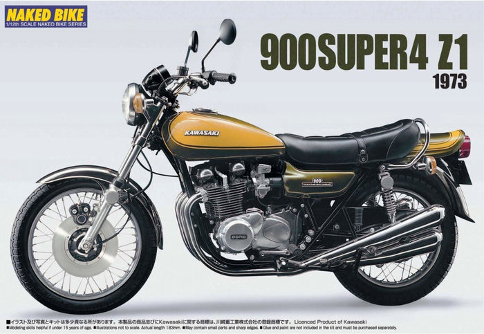 AOSHIMA Naked Bike 63 44421 Kawasaki 900 Super4 Z1 1/12 Scale Kit- Japan Figure Store - #1 Bring To You The Best Japanese Goods