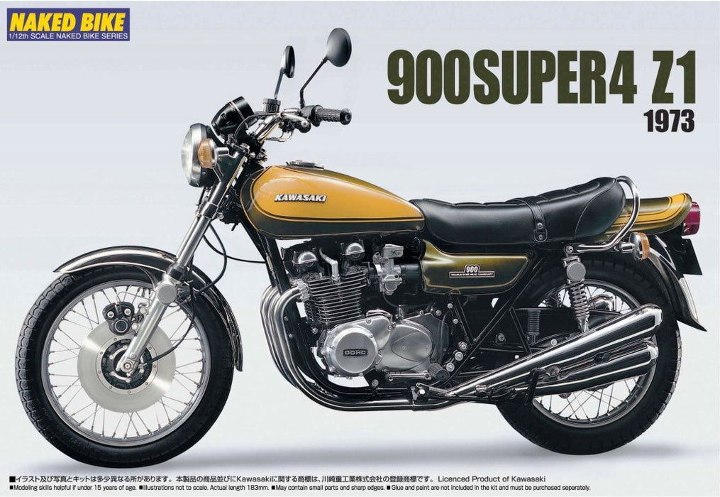 AOSHIMA Naked Bike 63 44421 Kawasaki 900 Super4 Z1 1/12 Scale Kit- Japan Figure Store - #1 Bring To You The Best Japanese Goods