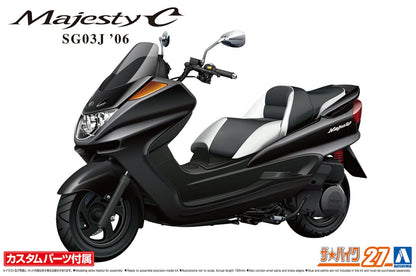 AOSHIMA The Bike No.27 1/12 Yamaha Sg03J Majesty C '06 W/Custom Parts Plastic Model- Japan Figure Store - #1 Bring To You The Best Japanese Goods