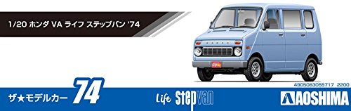 AOSHIMA 55717 The Model Car 74 Honda Va Life Step Van 1974 1/20 Scale Kit- Japan Figure Store - #1 Bring To You The Best Japanese Goods