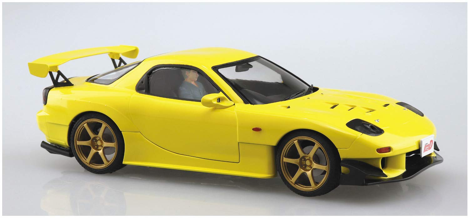 AOSHIMA 59555 Initial D Keisuke Takahashi Fd3S Rx-7 Project D Ver. W/ Driver 1/24 Scale Kit- Japan Figure Store - #1 Bring To You The Best Japanese Goods