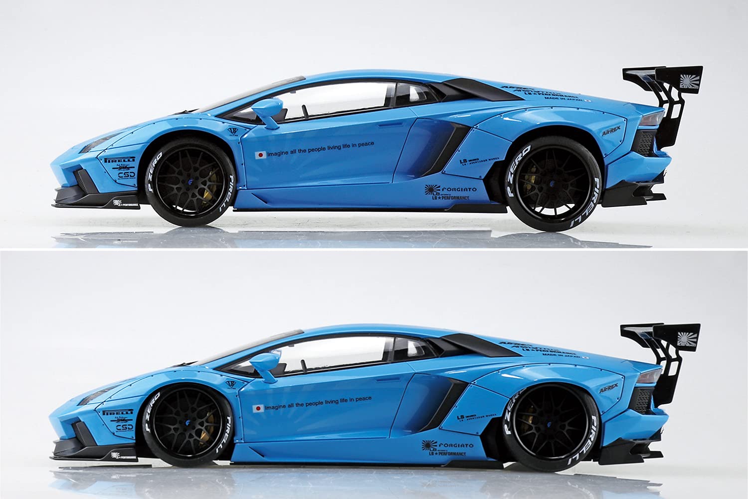 AOSHIMA Liberty Walk 1/24 No.16 Lamborghini Aventador Plastic Model- Japan Figure Store - #1 Bring To You The Best Japanese Goods