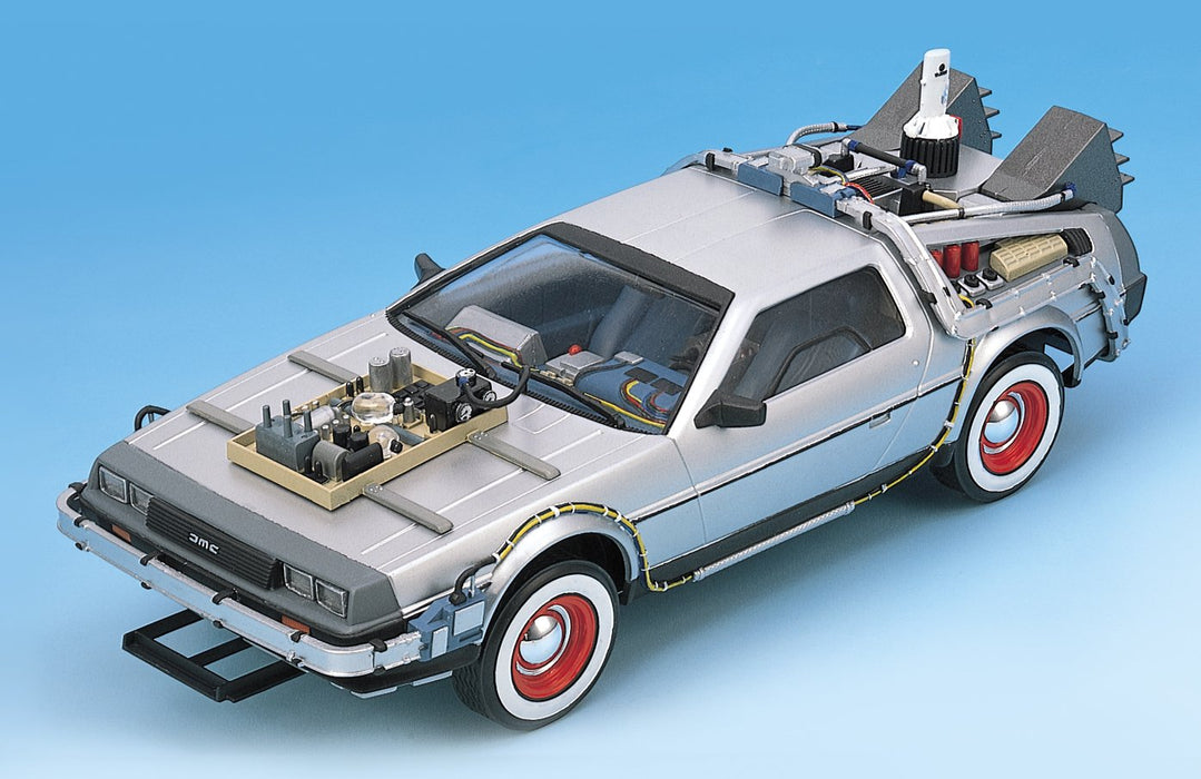 Aoshima 59180 Back to the Future Part 3 Delorean With Railraod 1/24 Plastic Car Model Kit- Japan Figure Store - #1 Bring To You The Best Japanese Goods