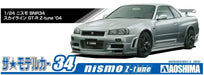 AOSHIMA The Model Car 1/24 Nismo Bnr34 Skyline Gt-R Z-Tune '04 Plastic Model- Japan Figure Store - #1 Bring To You The Best Japanese Goods