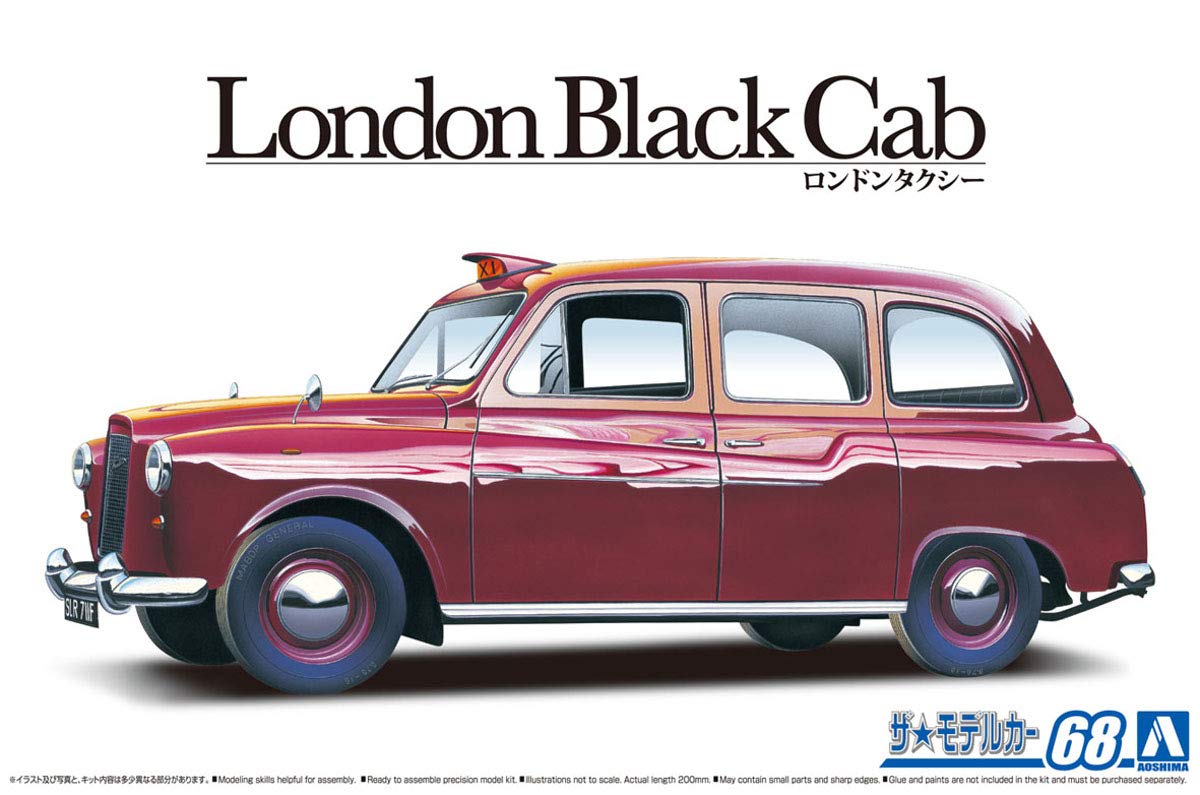 AOSHIMA The Model Car 1/24 Fx-4 London Taxi '68 Plastic Model- Japan Figure Store - #1 Bring To You The Best Japanese Goods