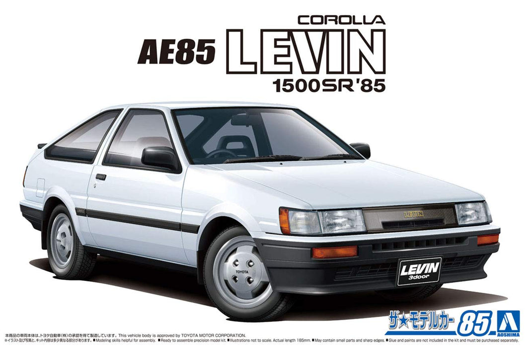 AOSHIMA 59685 The Model Car 085 Toyota Ae85 Corolla Levin 1500Sr '85 1/24 Scale Kit- Japan Figure Store - #1 Bring To You The Best Japanese Goods