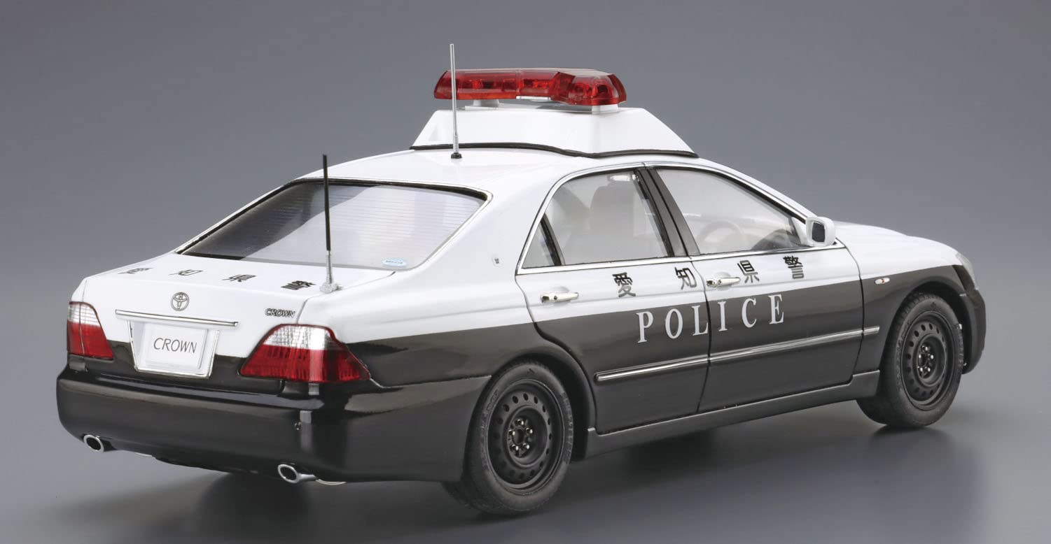 AOSHIMA The Patrol Car 1/24 No.7 Toyota Grs180 Crown Patrol Car For Traffic Plastic Model- Japan Figure Store - #1 Bring To You The Best Japanese Goods