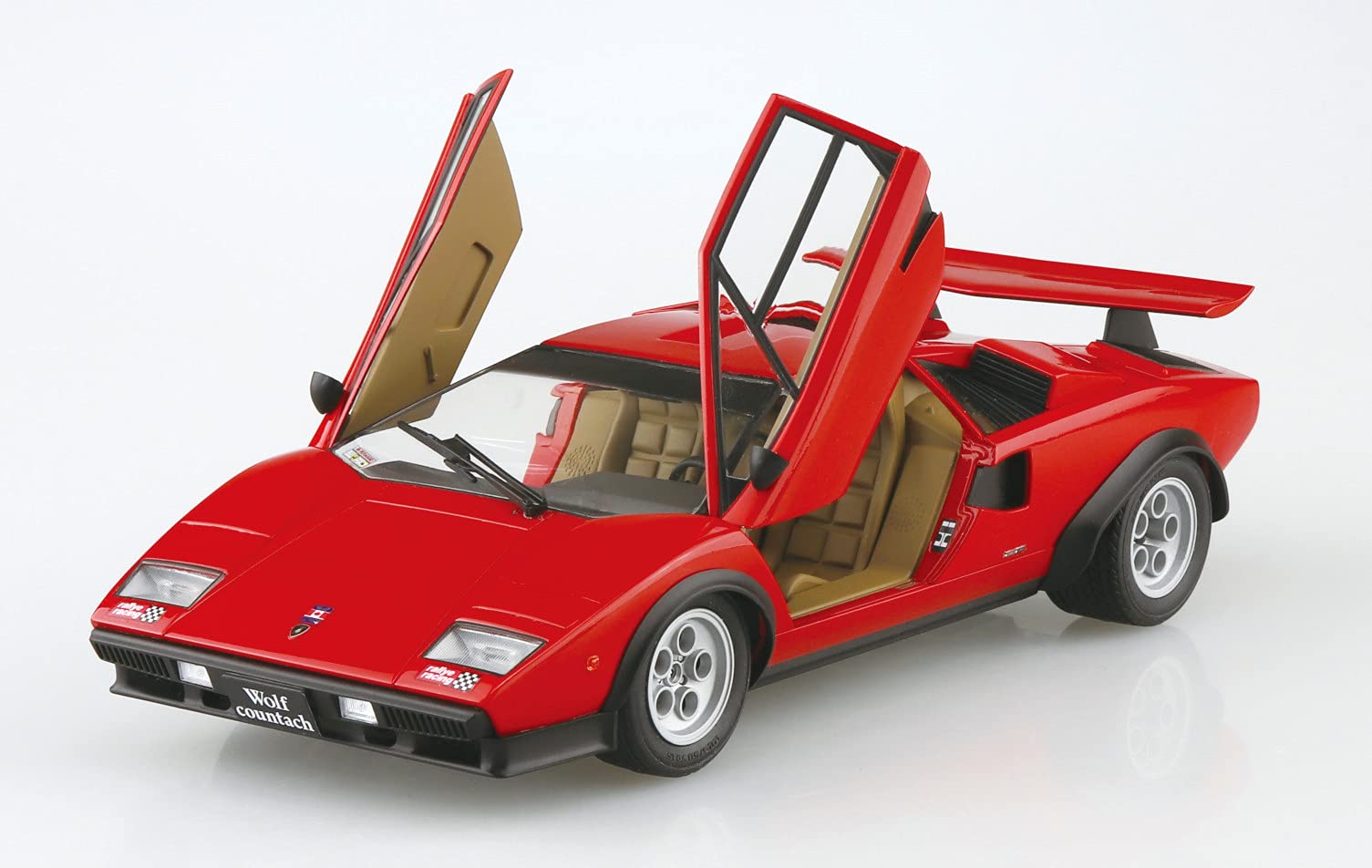 AOSHIMA The Super Car No.16 1/24 '75 Wolf Countach Ver.1 Plastic Model- Japan Figure Store - #1 Bring To You The Best Japanese Goods