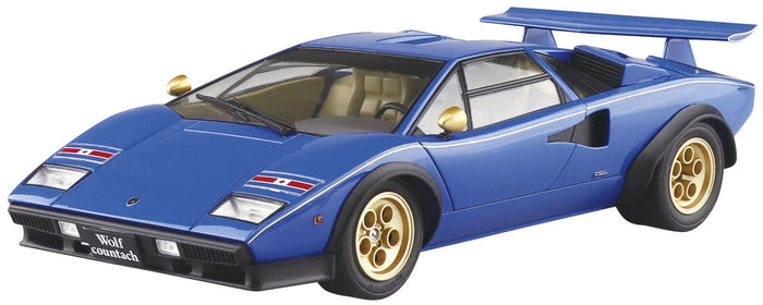 AOSHIMA The Super Car 1/24 Lamborghini Wolf Countach Version 2 Plastic Model- Japan Figure Store - #1 Bring To You The Best Japanese Goods