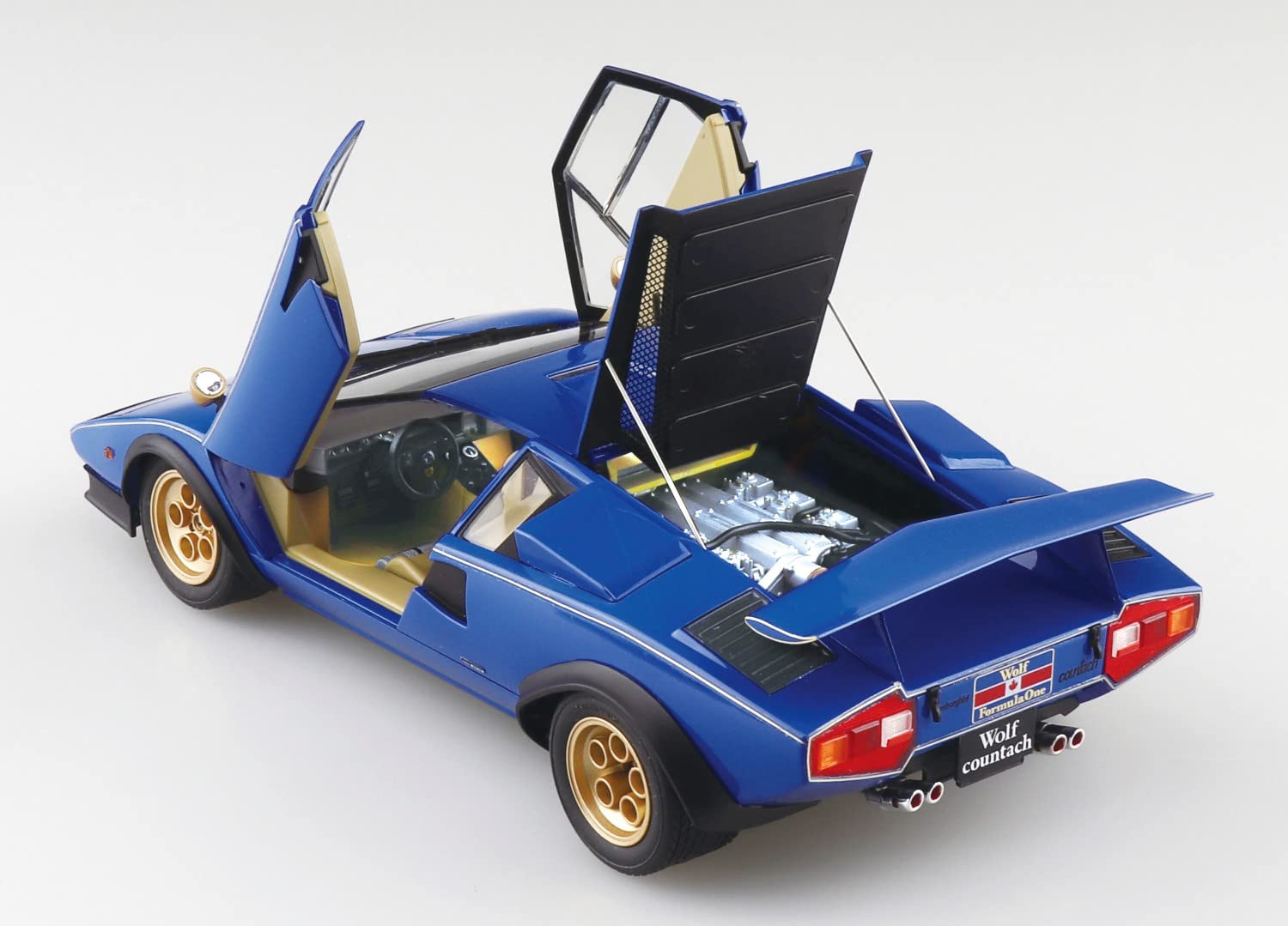AOSHIMA The Super Car 1/24 Lamborghini Wolf Countach Version 2 Plastic Model- Japan Figure Store - #1 Bring To You The Best Japanese Goods
