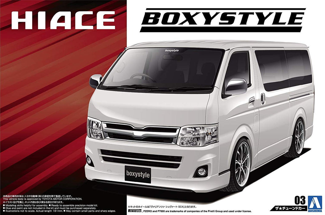 AOSHIMA - 50958 Boxystyle Trh200V Hiace Sper Gl '10 - Toyota 1/24 Scale Kit- Japan Figure Store - #1 Bring To You The Best Japanese Goods