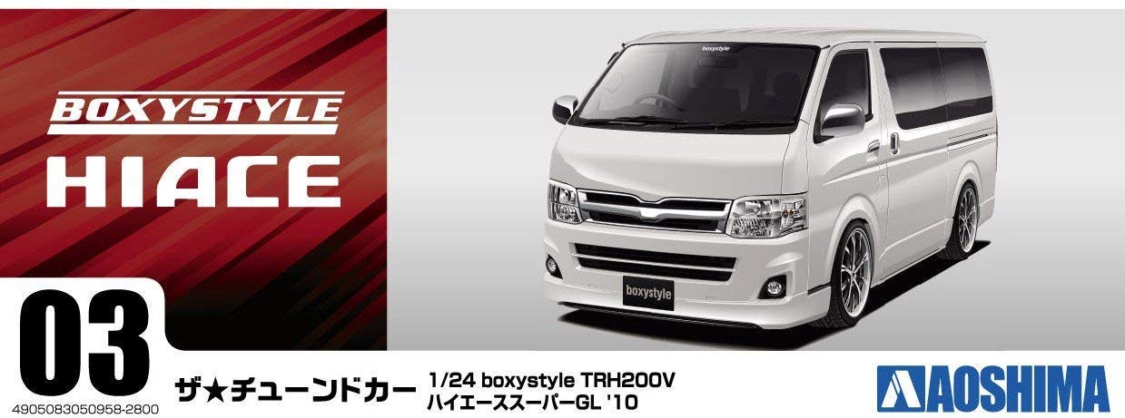 AOSHIMA - 50958 Boxystyle Trh200V Hiace Sper Gl '10 - Toyota 1/24 Scale Kit- Japan Figure Store - #1 Bring To You The Best Japanese Goods