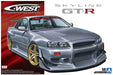 AOSHIMA - 55427 C-West Bnr34 Skyline Gt-R 2002 1/24 Scale Kit- Japan Figure Store - #1 Bring To You The Best Japanese Goods