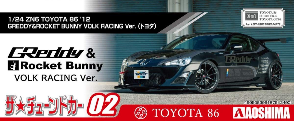 AOSHIMA The Tuned Car 1/24 Zn6 Toyota 86 Greddy & Rocket Bunny Volk Racing Ver. Plastic Model- Japan Figure Store - #1 Bring To You The Best Japanese Goods