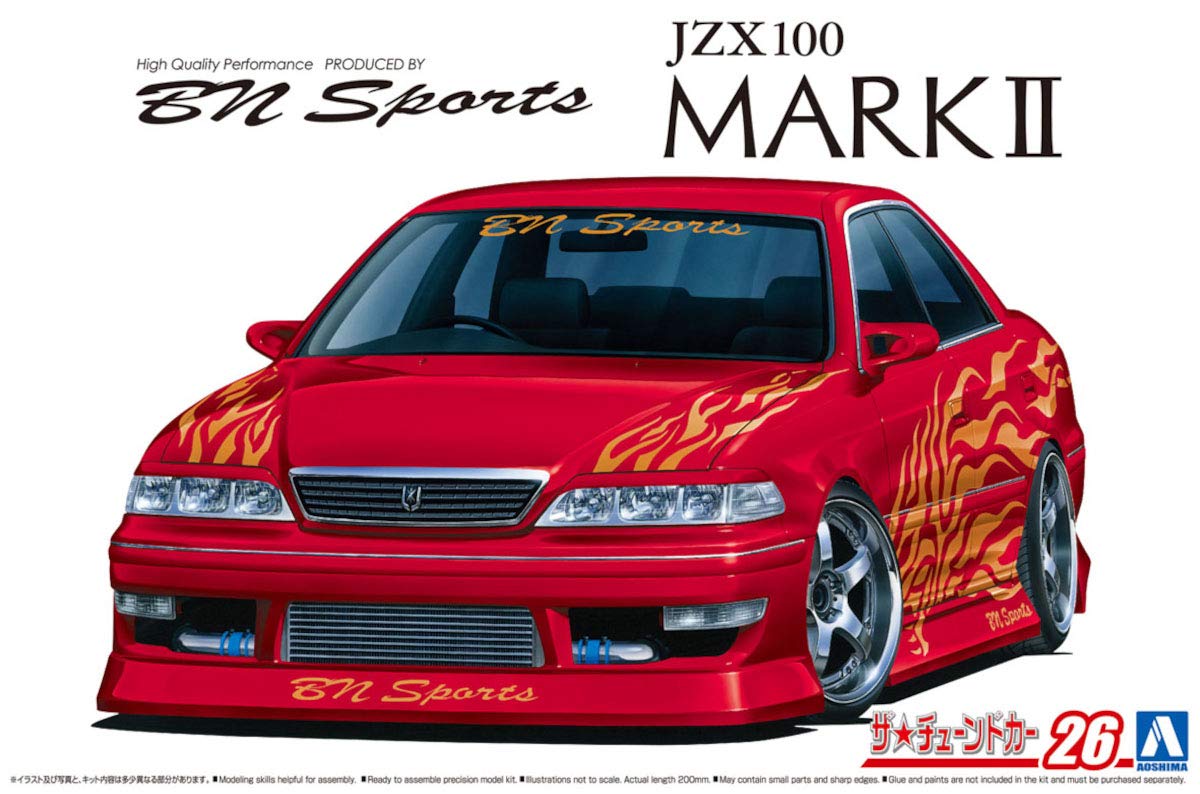 AOSHIMA The Tuned Car 1/24 Bn Sports Jzx100 Mark Ii '98 Toyota Plastic Model- Japan Figure Store - #1 Bring To You The Best Japanese Goods