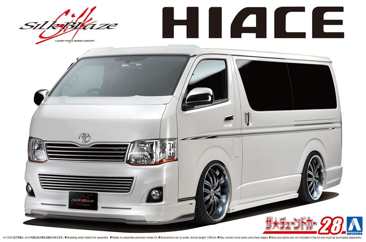 AOSHIMA The Tuned Car No.28 1/24 Silk Blaze Trh200V Hiace Ver. Iii '10 Toyota Plastic Model- Japan Figure Store - #1 Bring To You The Best Japanese Goods