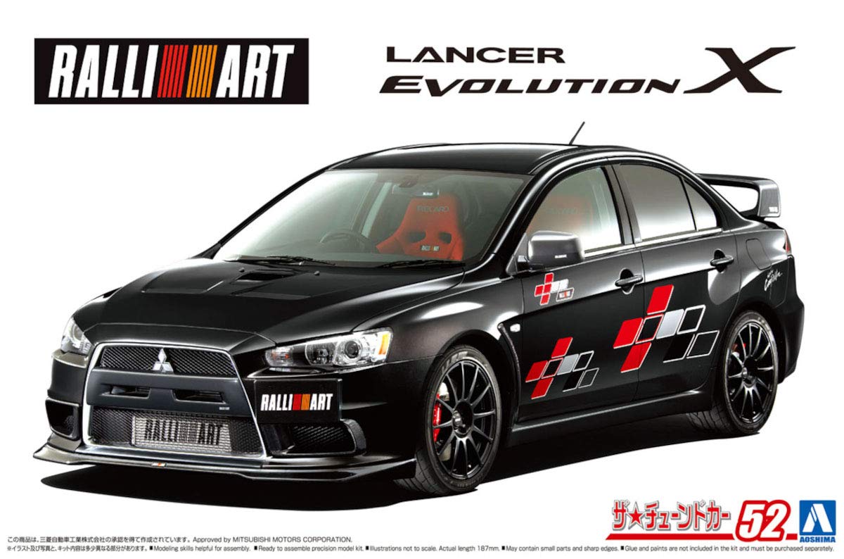 AOSHIMA The Tuned Car 1/24 Ralliart Cz4A Lancer Evolution X '07 Mitsubishi Plastic Model- Japan Figure Store - #1 Bring To You The Best Japanese Goods