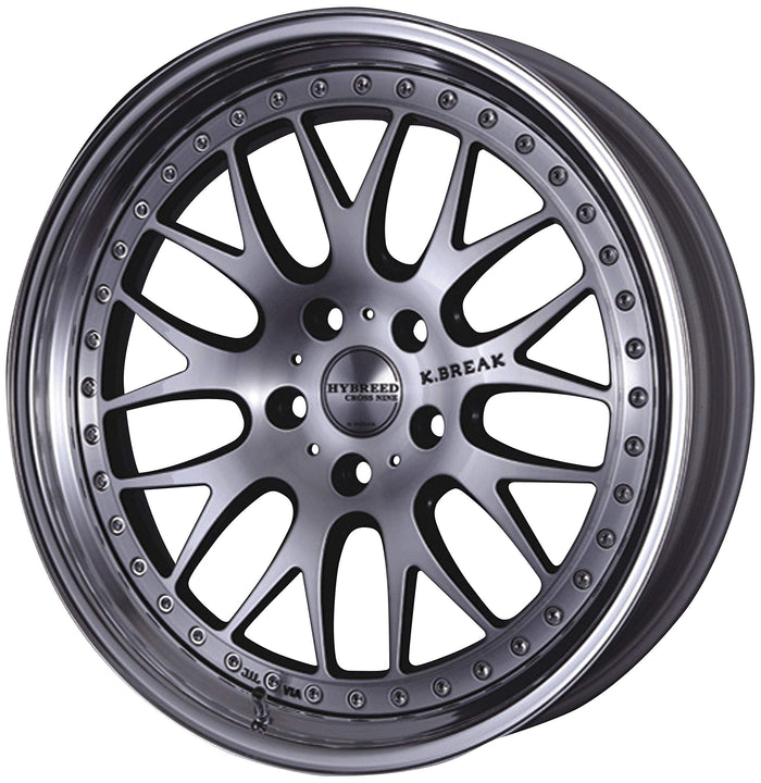 AOSHIMA The Tuned Car 1/24 K-Break Hybreed Cross 9 19-Inch Tire & Wheel Set- Japan Figure Store - #1 Bring To You The Best Japanese Goods