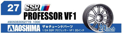 AOSHIMA Tuned Parts 1/24 Ssr Professor Vf1 20Inch Tire & Wheel Set- Japan Figure Store - #1 Bring To You The Best Japanese Goods