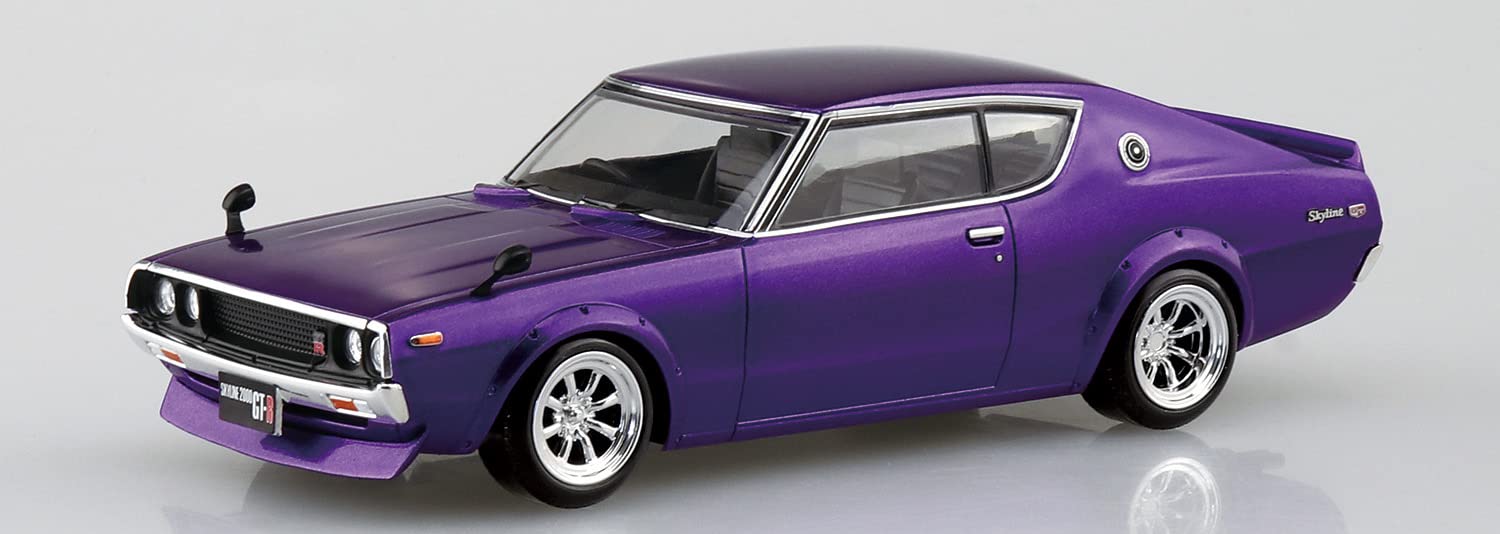 Aoshima 1/32 Nissan C110 Skyline Gt-R Custom Snap Kit Model (Metallic Purple) Japan 18-Sp3- Japan Figure Store - #1 Bring To You The Best Japanese Goods