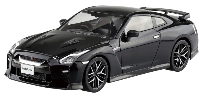 AOSHIMA 56400 07-C Nissan Gt-R Meteor Flake Black Pearl 1/32 Scale Pre-Painted Snap-Fit Kit- Japan Figure Store - #1 Bring To You The Best Japanese Goods